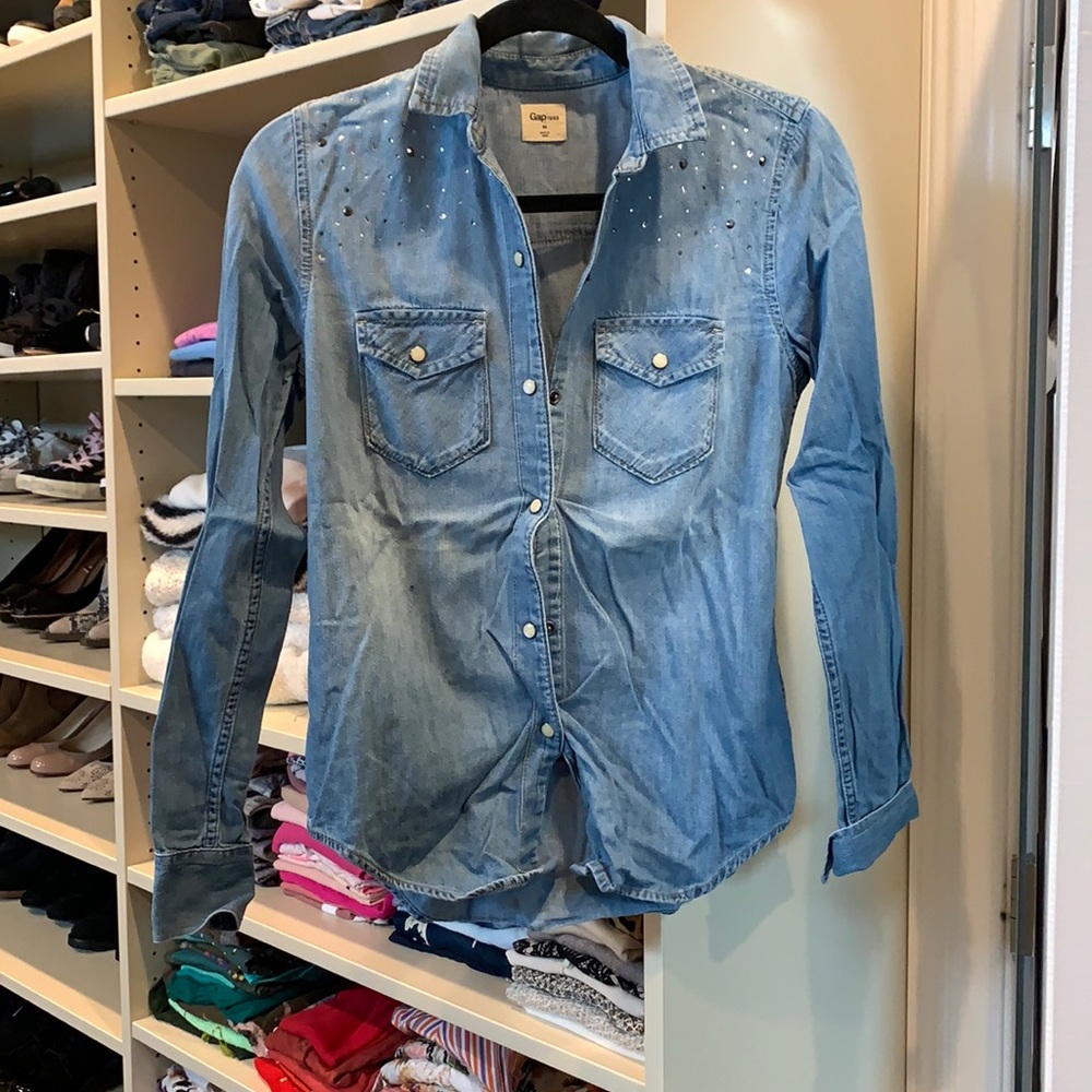 Gap Denim Button Down - image 2